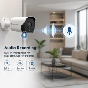 دوربین مداربسته با قابلیت ضبط صدای محیط